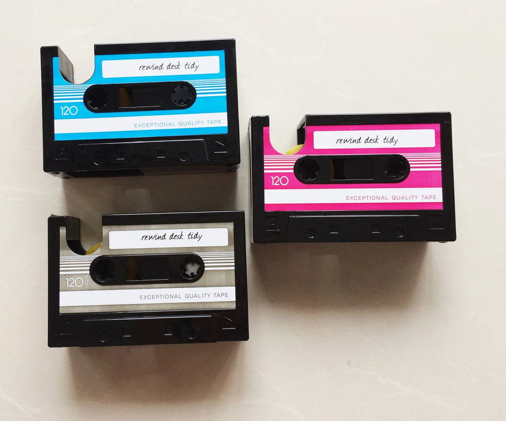 Multifunctional Tape & Pen Holder – Retro Cassette Desk Organizer