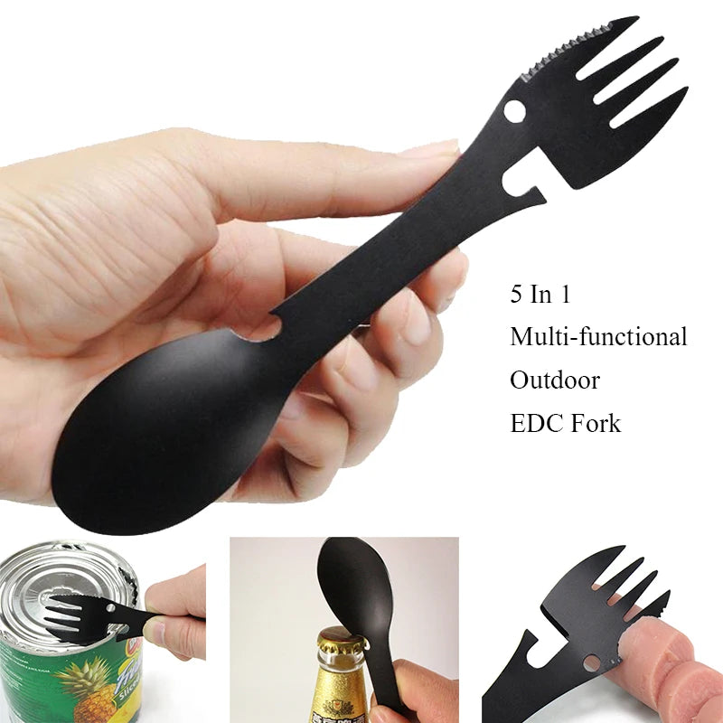 Outdoor Survival Tools – 5-in-1 Camping Multi-functional Fork
