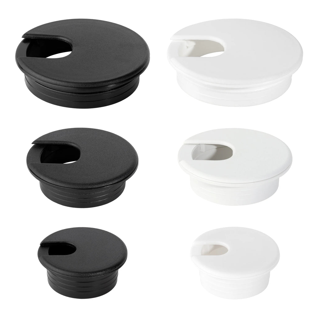 Cable Cord Grommet – Desk & Furniture Hole Cover Wire Pass Organizer