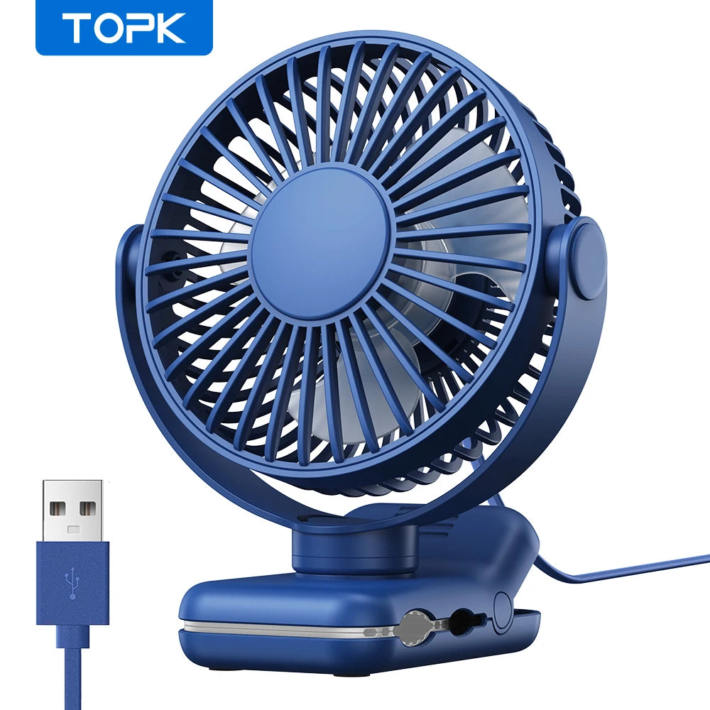 Mini USB Clip on Desk Fan