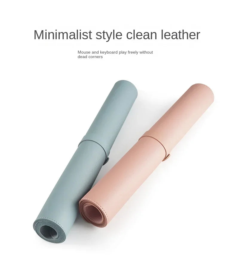 PU Leather Waterproof Desk Protector Mat