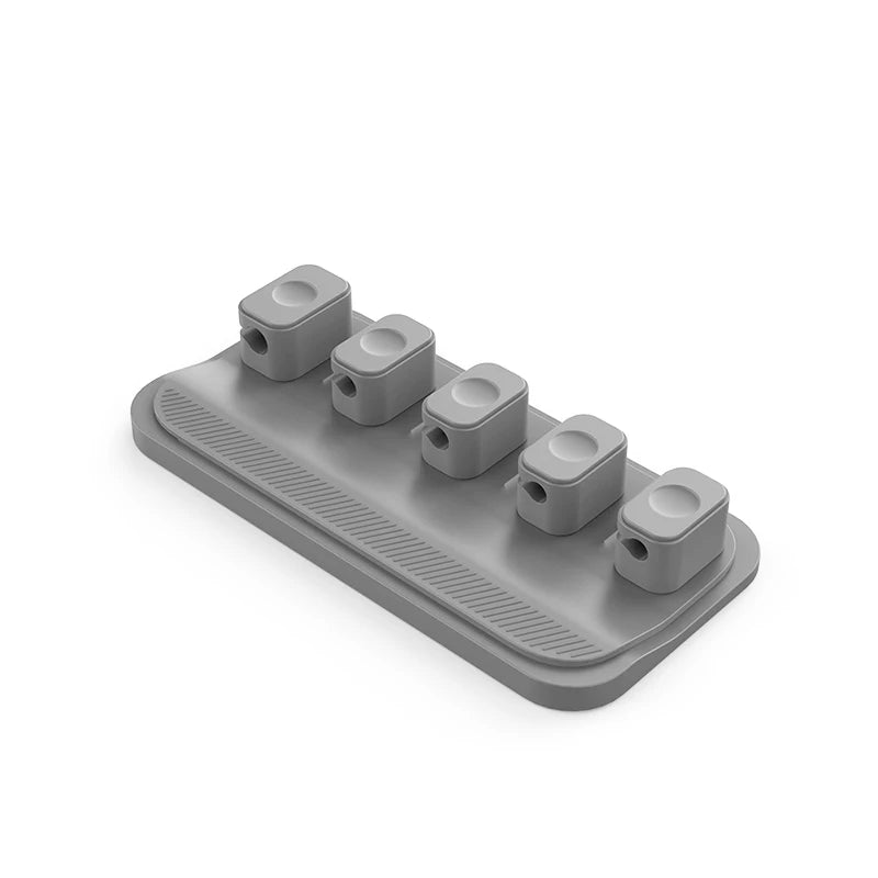 Silicone Magnetic Mouse Wire Organizer Desktop Cable Clips