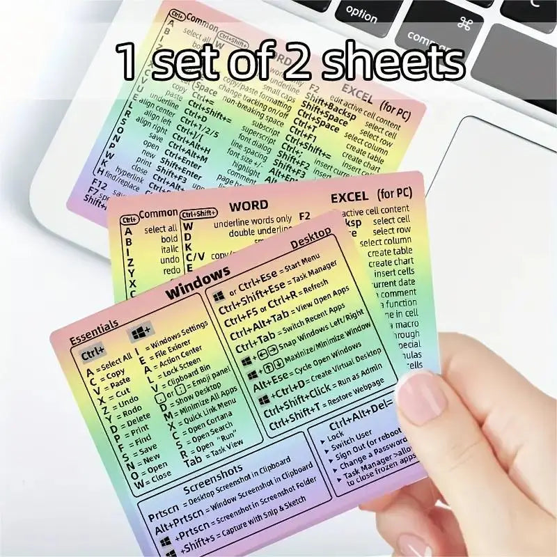 Keyboard Shortcut Stickers