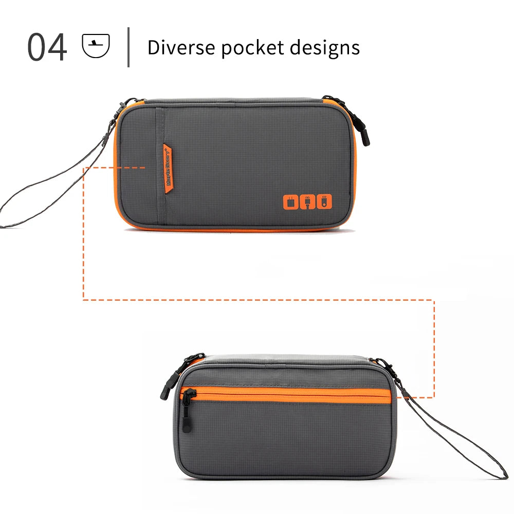 Travel Cable Organizer Bag – Portable Waterproof Electronics Storage Pouch