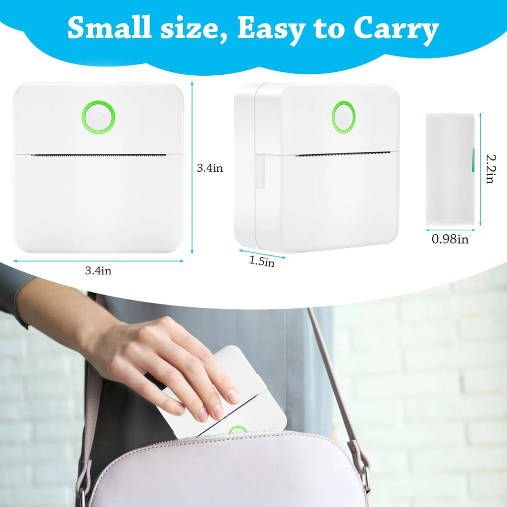 Mini Pocket Thermal Sticker Printer – Bluetooth Inkless Printer