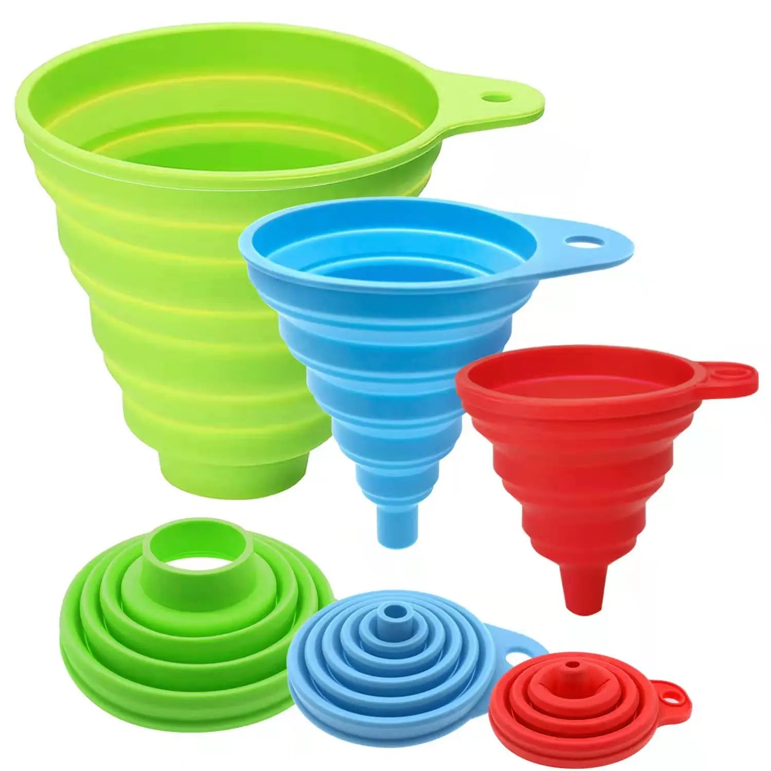 Silicone Funnels For Kitchen Use Filling Bottles