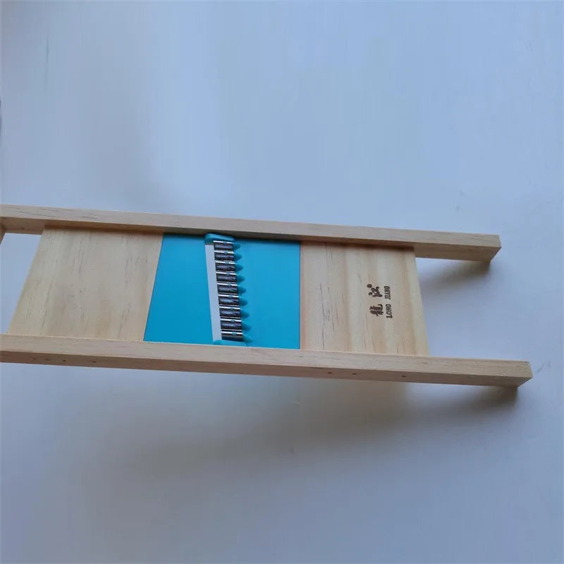 Stainless Wooden Vegetable Cutter