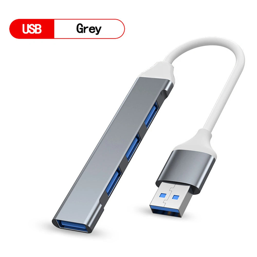 USB 3.0 Hub – 4 Port High-Speed Type C Splitter