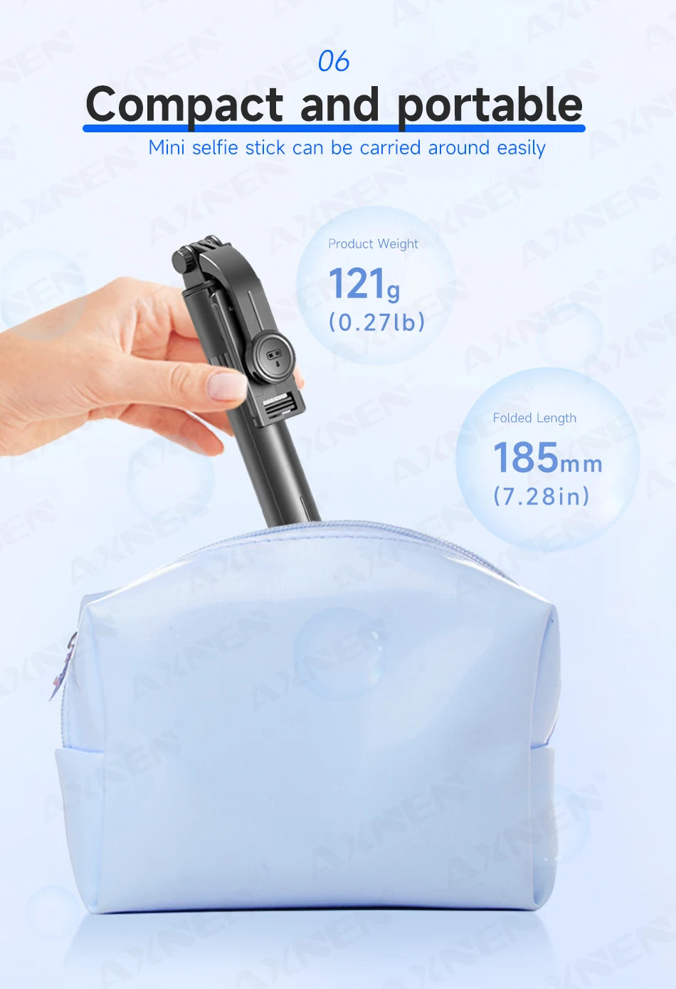 Bluetooth Selfie Stick Tripod Desktop Stand