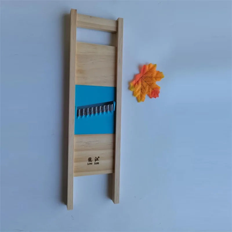 Stainless Wooden Vegetable Cutter