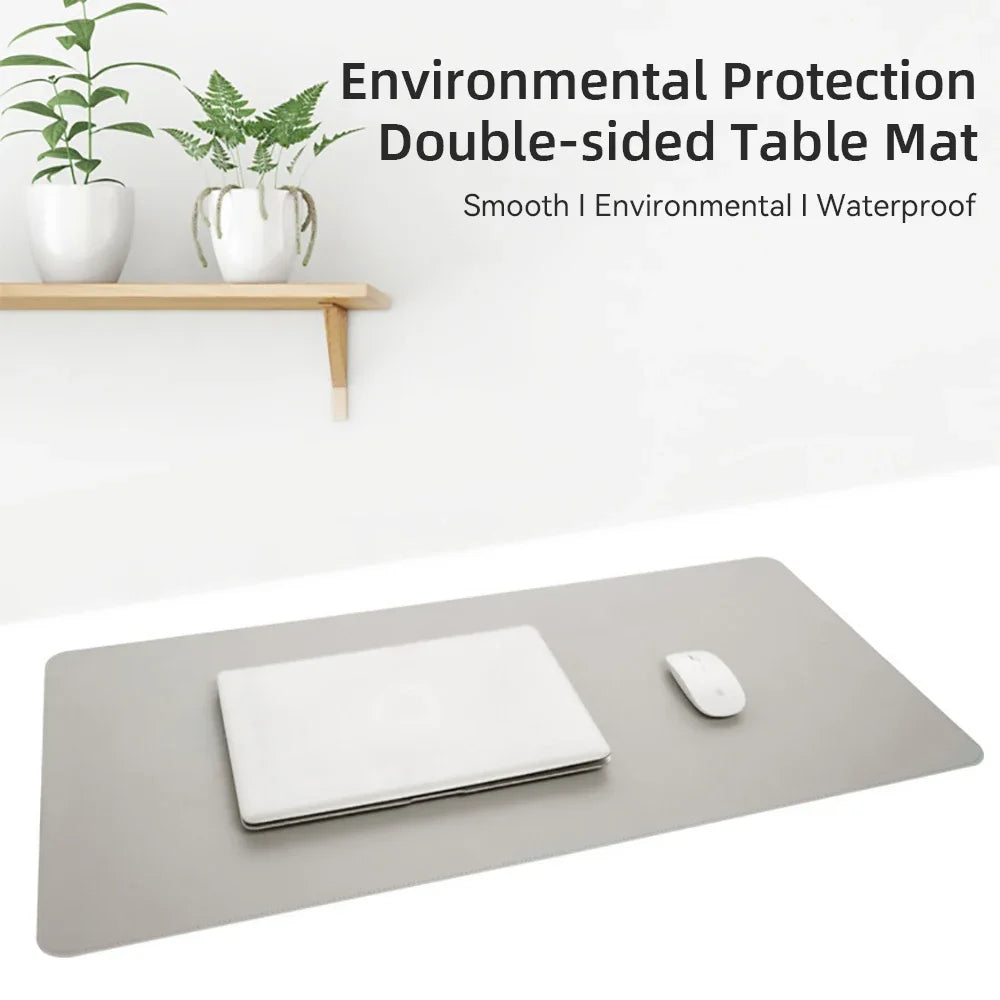 PU Leather Waterproof Desk Protector Mat