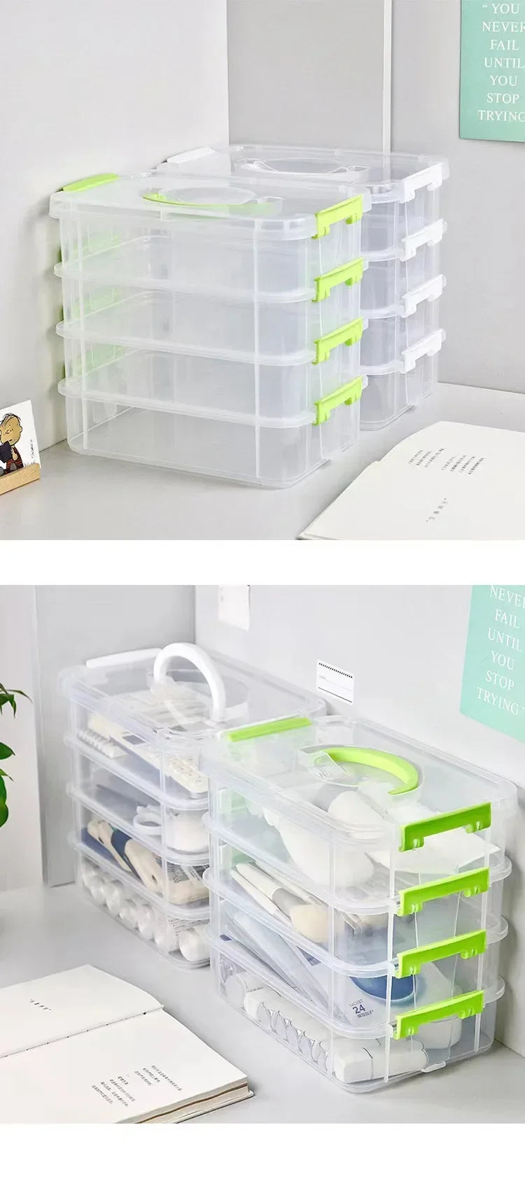 Extra Large 4-Tier Stackable Storage Box