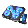Laptop Cooling Pad – 12-17 Inch Cooler Stand with 5 Quiet Fans
