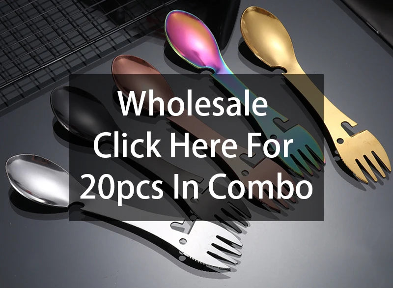 Outdoor Survival Tools – 5-in-1 Camping Multi-functional Fork