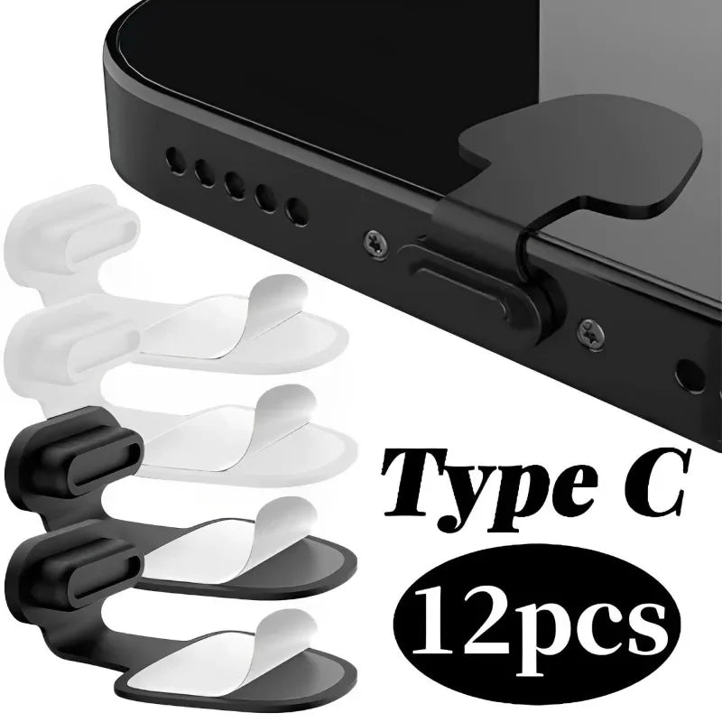 Silicone Anti-Lost Dust Plugs – Type C Charging Port Protector