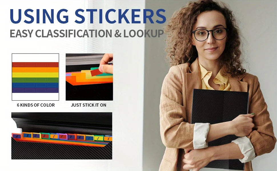 13 Pockets Accordion File Holder - Expanding File Folder Organizer