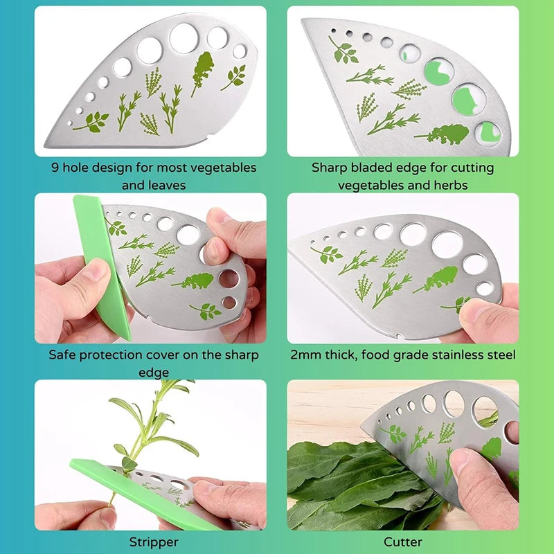 Multifunctional Stainless Steel Herb Stripper