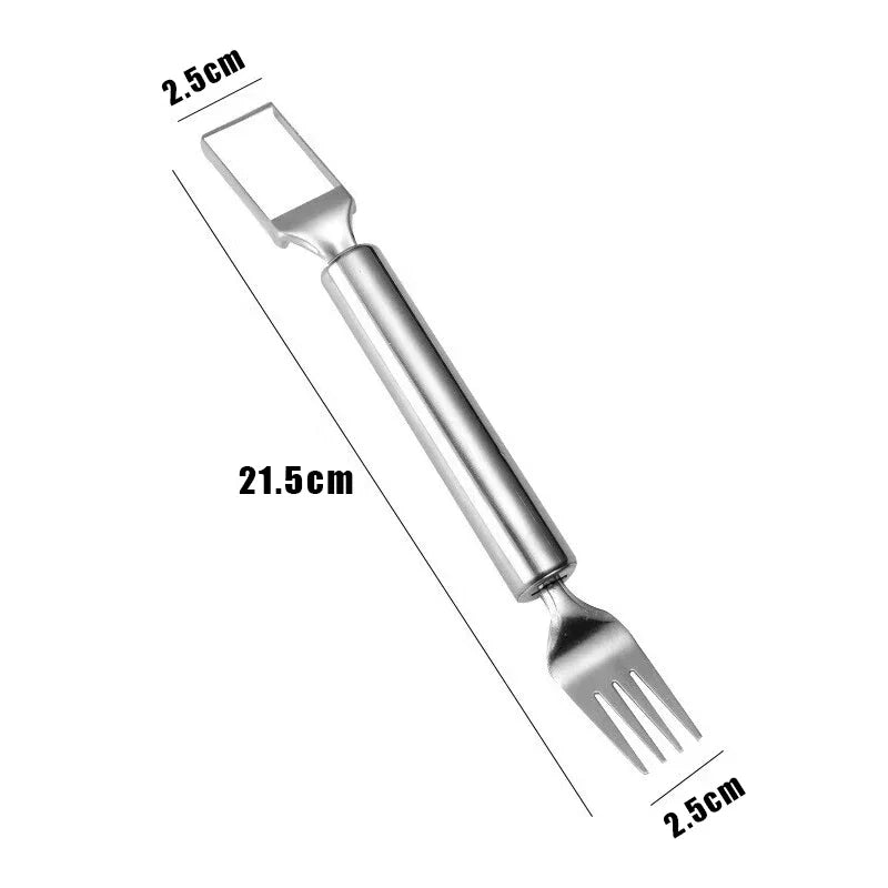 Portable 2In1 Watermelon Slicer Fork