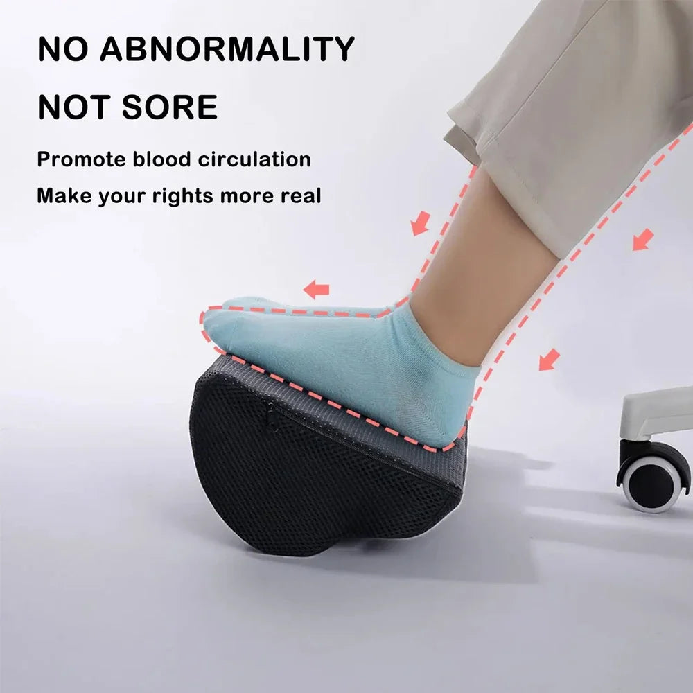 Ergonomic Under-Desk Foot Rest with Memory Foam