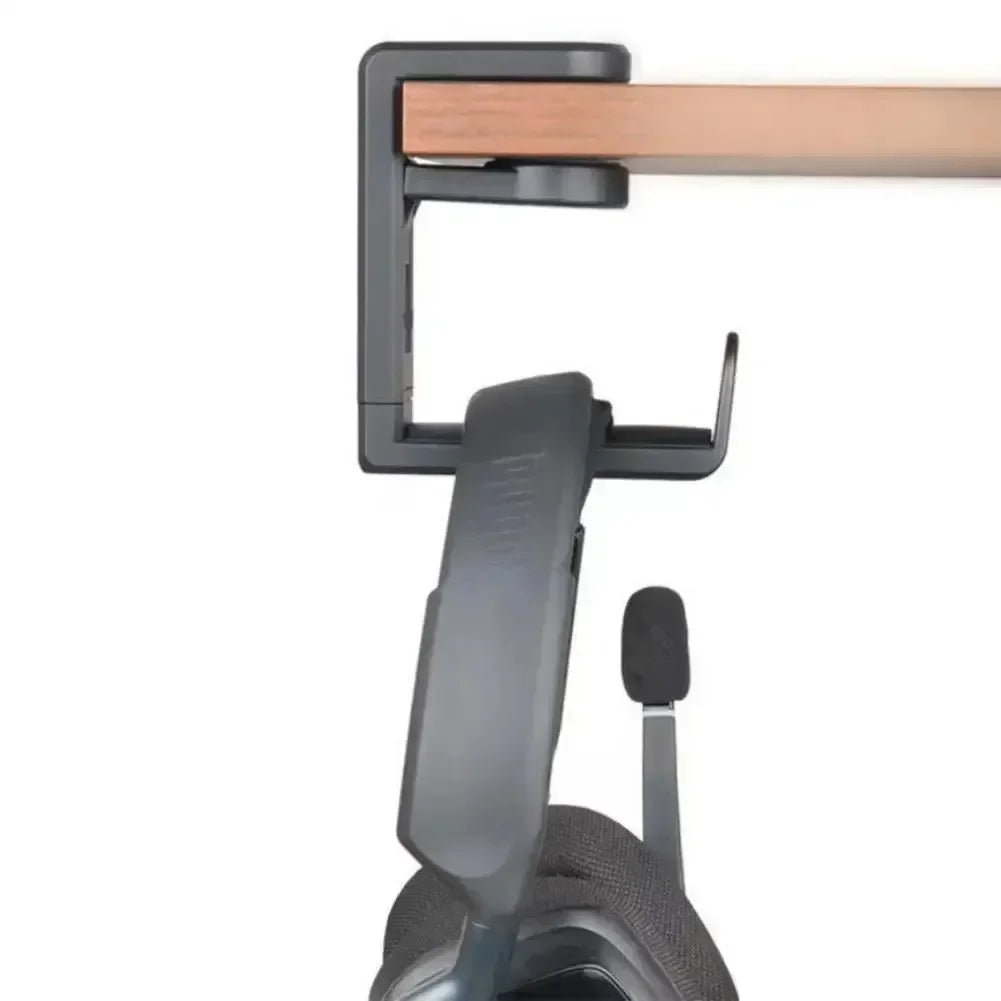 360° Rotating Headphone Hook Holder – Adjustable Desk Headset Stand