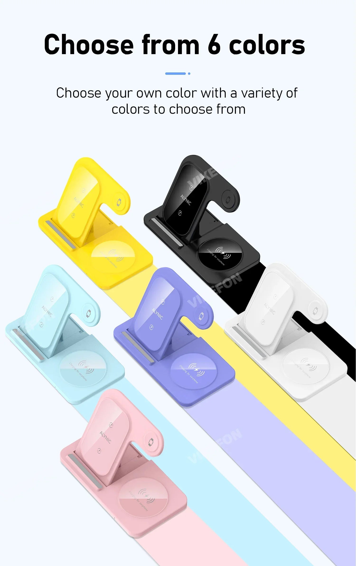 30W LED 3 in 1 Foldable Charging Station