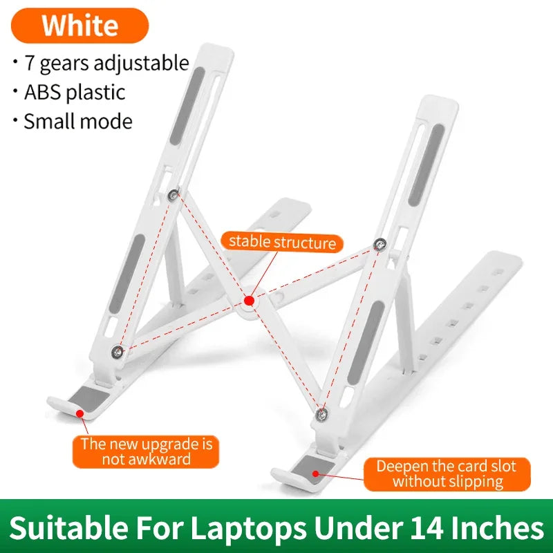 Adjustable Laptop Stand – Portable Foldable Notebook Bracket