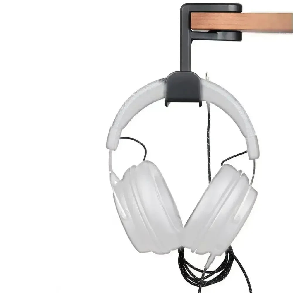 360° Rotating Headphone Hook Holder – Adjustable Desk Headset Stand