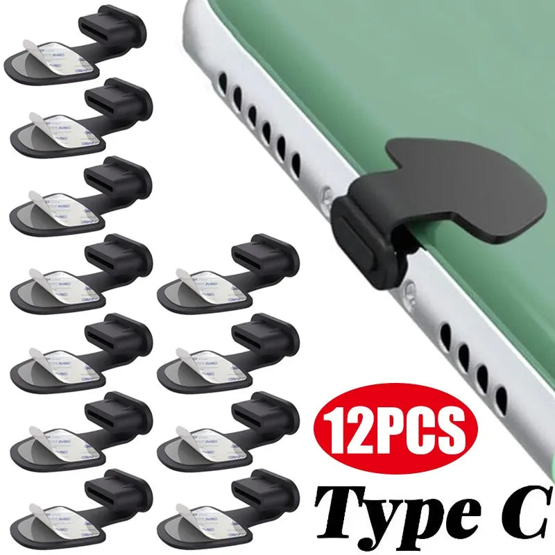 Silicone Anti-Lost Dust Plugs – Type C Charging Port Protector