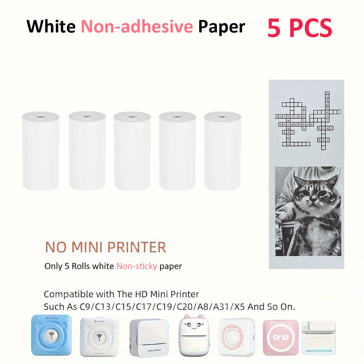 Mini Pocket Thermal Sticker Printer – Bluetooth Inkless Printer