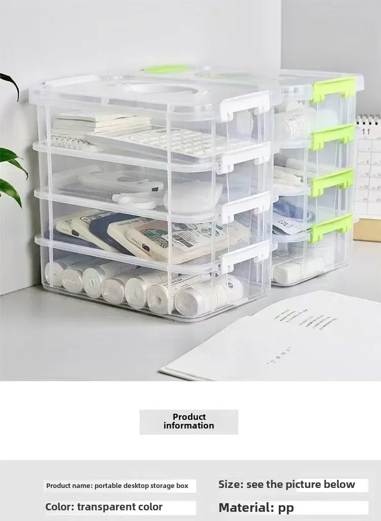 Extra Large 4-Tier Stackable Storage Box