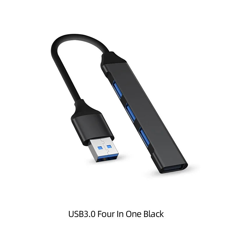 USB 3.0 Hub – 4 Port High-Speed Type C Splitter