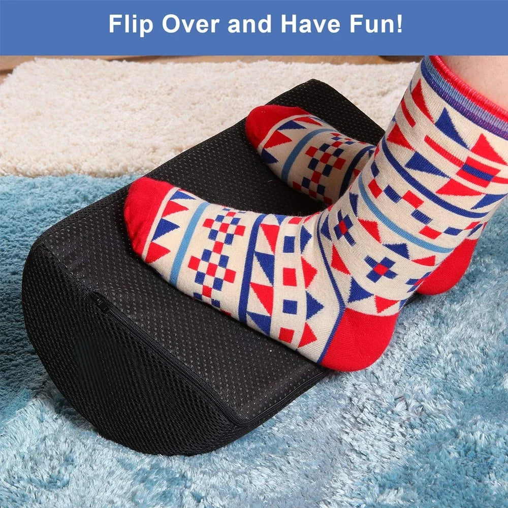 Ergonomic Under-Desk Foot Rest with Memory Foam