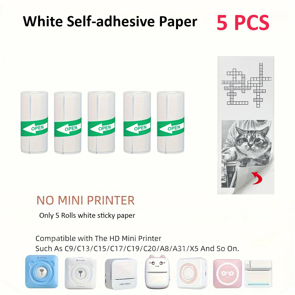 Mini Pocket Thermal Sticker Printer – Bluetooth Inkless Printer