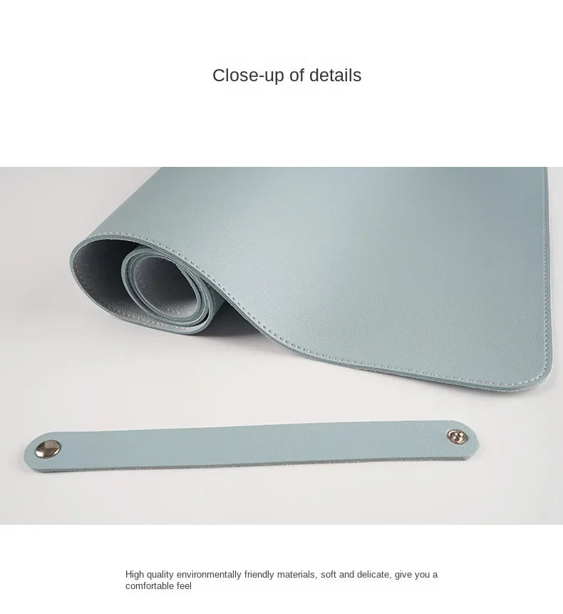 PU Leather Waterproof Desk Protector Mat
