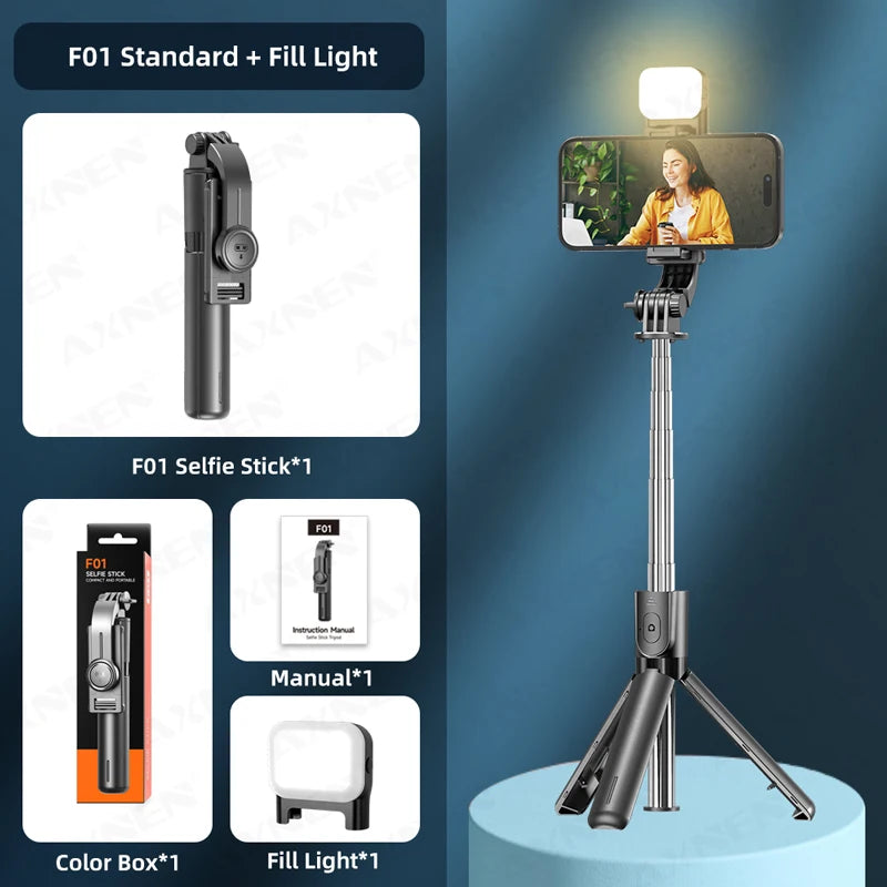 Bluetooth Selfie Stick Tripod Desktop Stand