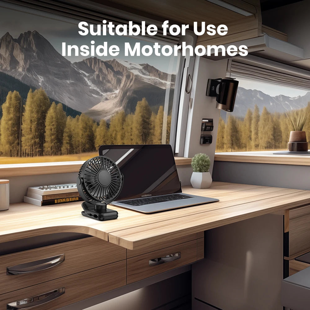 Mini USB Clip on Desk Fan