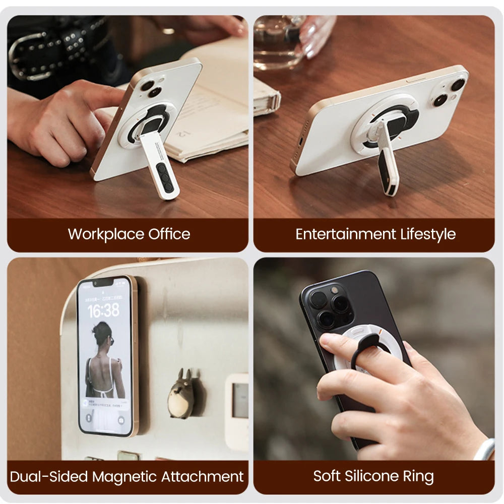 3-in-1 Magnetic Finger Ring Holder