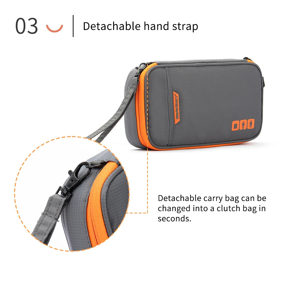Travel Cable Organizer Bag – Portable Waterproof Electronics Storage Pouch