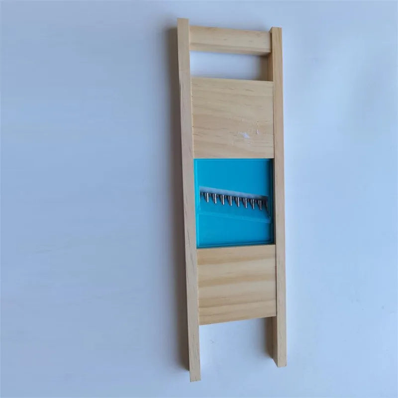 Stainless Wooden Vegetable Cutter