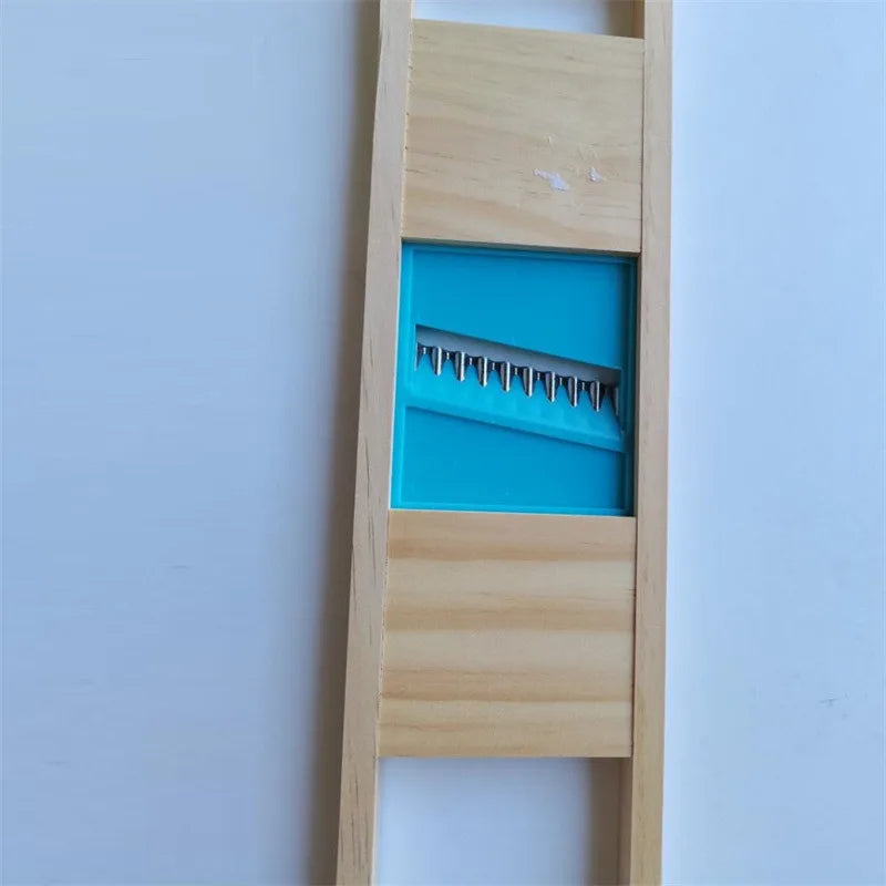 Stainless Wooden Vegetable Cutter