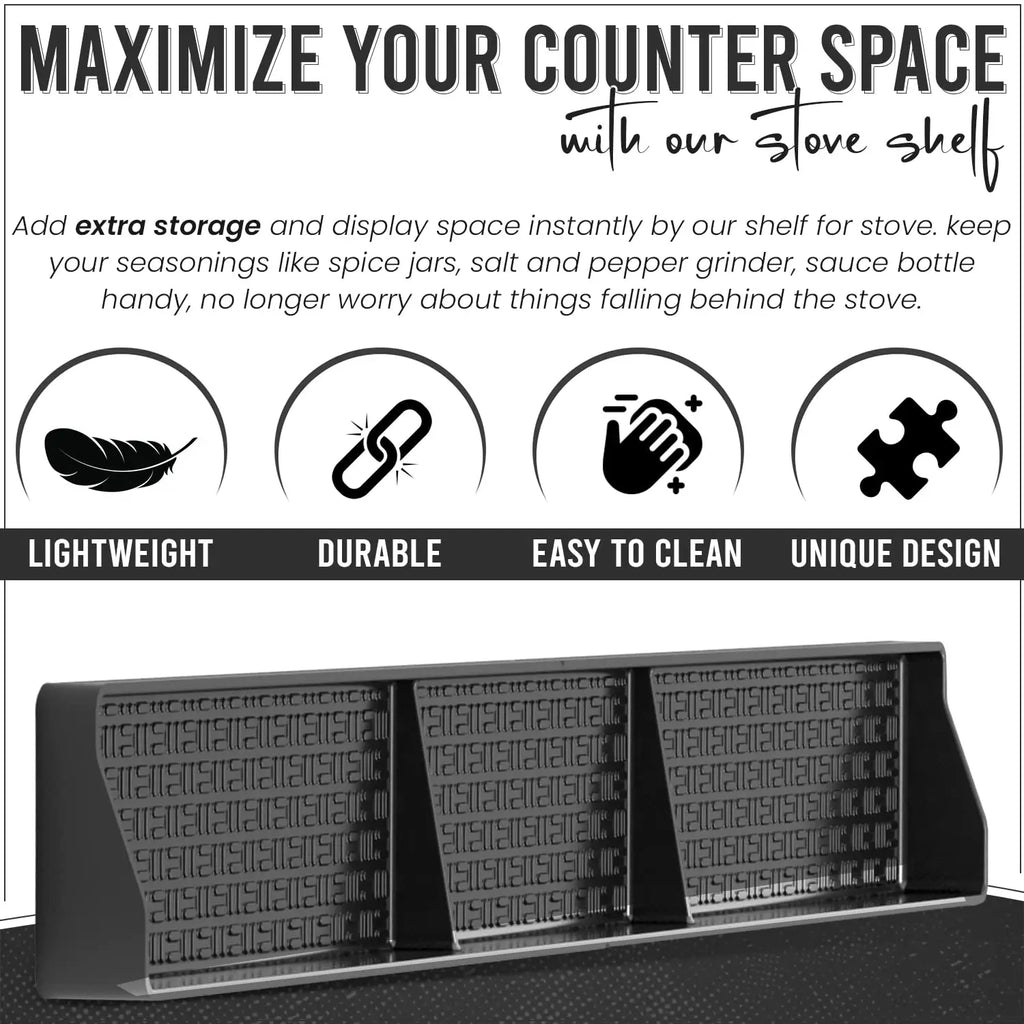 Stovetop Magnetic Spice Rack – Heat-Resistant Space-Saving Organizer