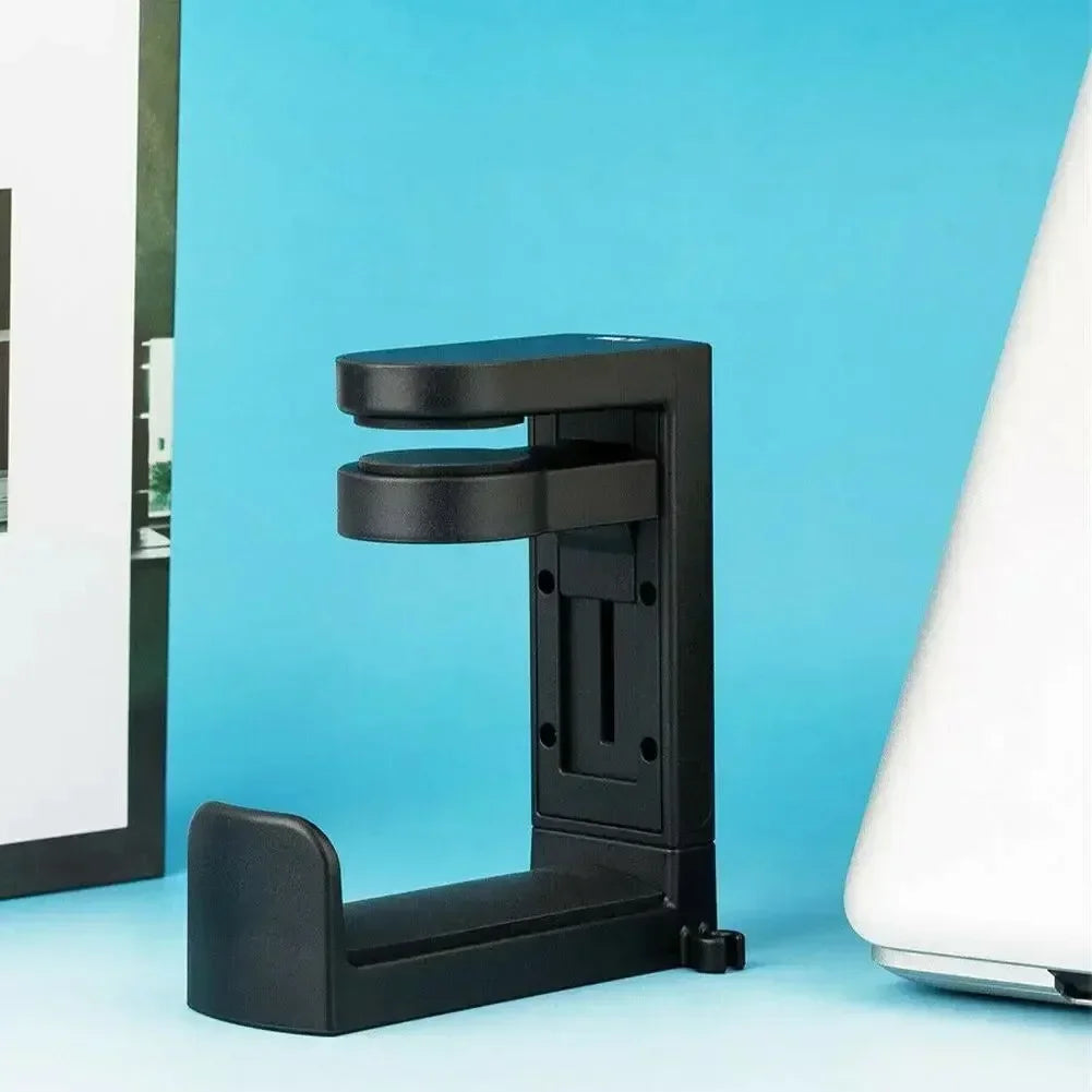 360° Rotating Headphone Hook Holder – Adjustable Desk Headset Stand