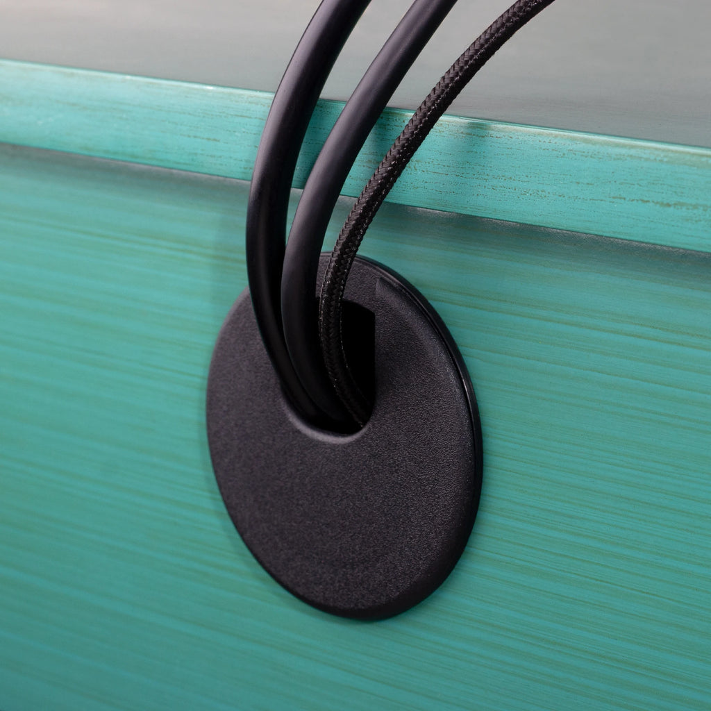 Cable Cord Grommet – Desk & Furniture Hole Cover Wire Pass Organizer