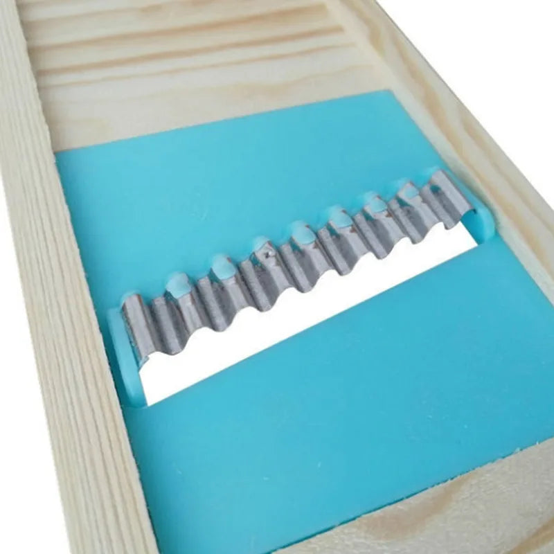 Stainless Wooden Vegetable Cutter