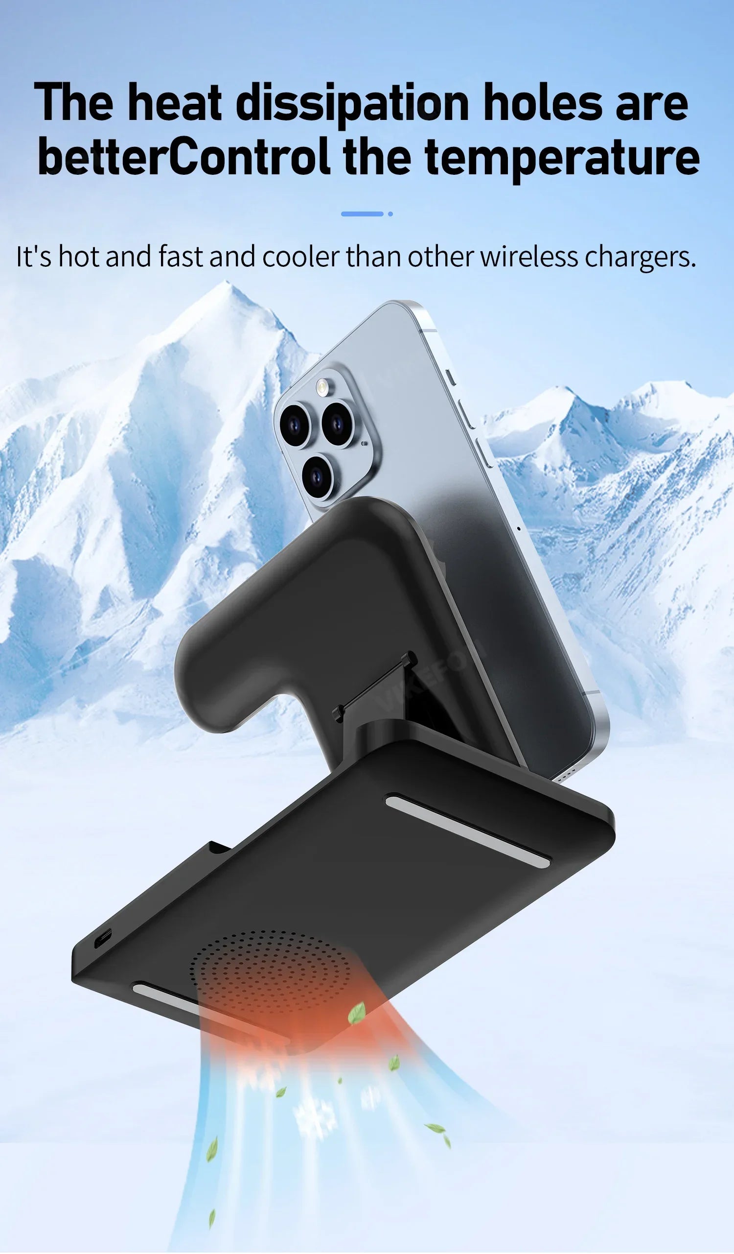 30W LED 3 in 1 Foldable Charging Station