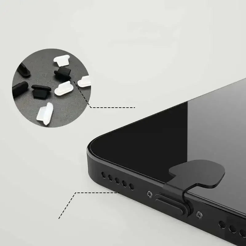 Silicone Anti-Lost Dust Plugs – Type C Charging Port Protector