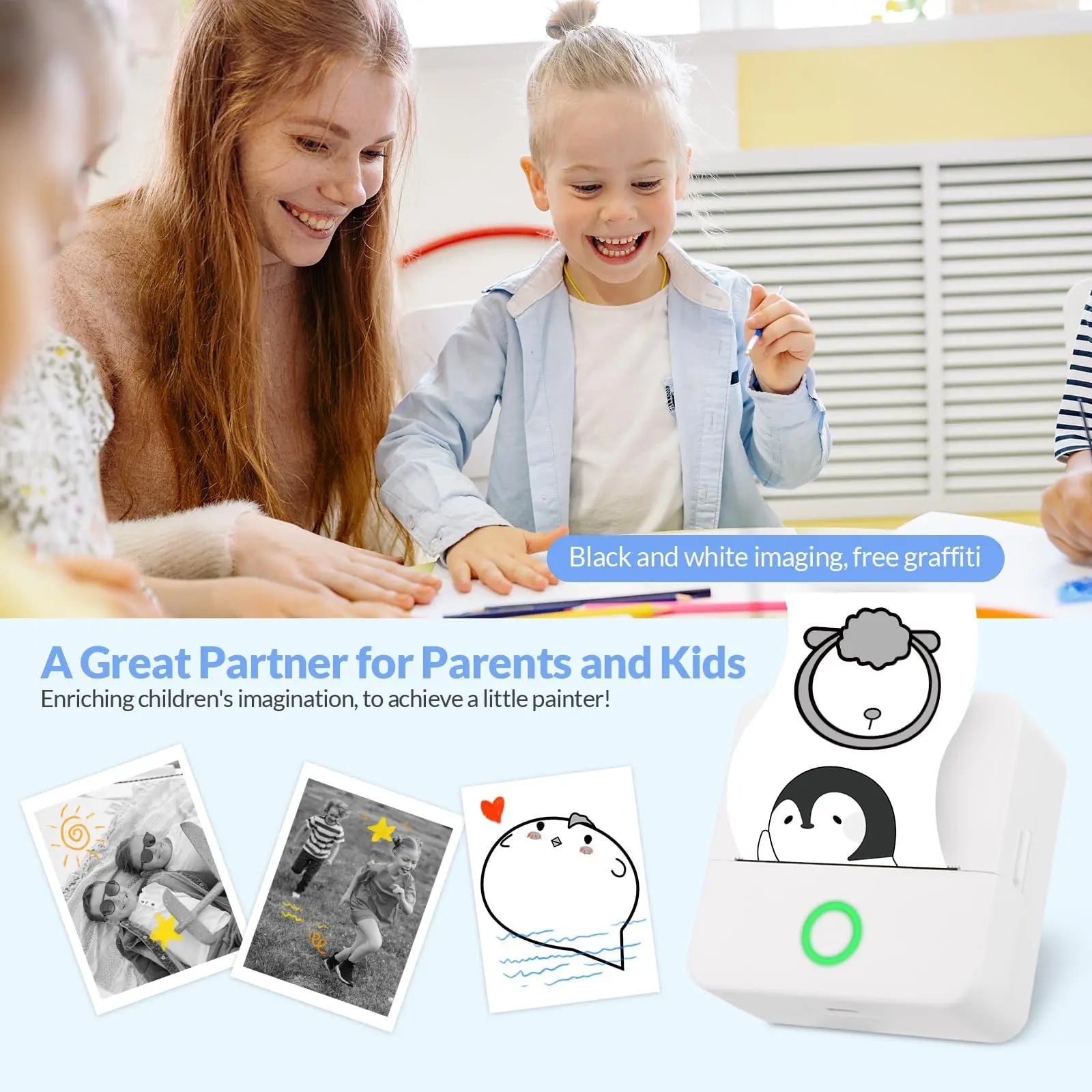 Mini Pocket Thermal Sticker Printer – Bluetooth Inkless Printer