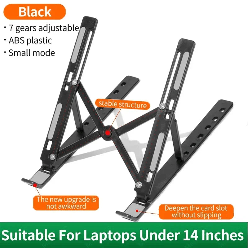 Adjustable Laptop Stand – Portable Foldable Notebook Bracket