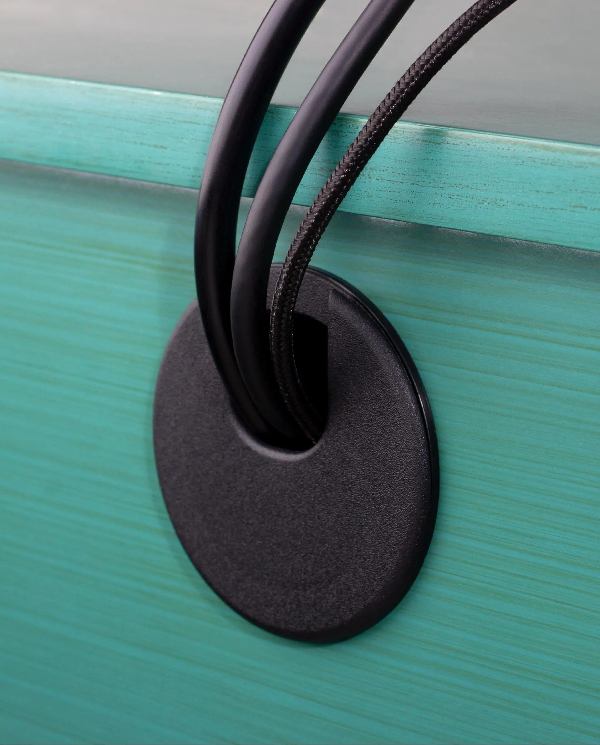 Cable Cord Grommet – Desk & Furniture Hole Cover Wire Pass Organizer