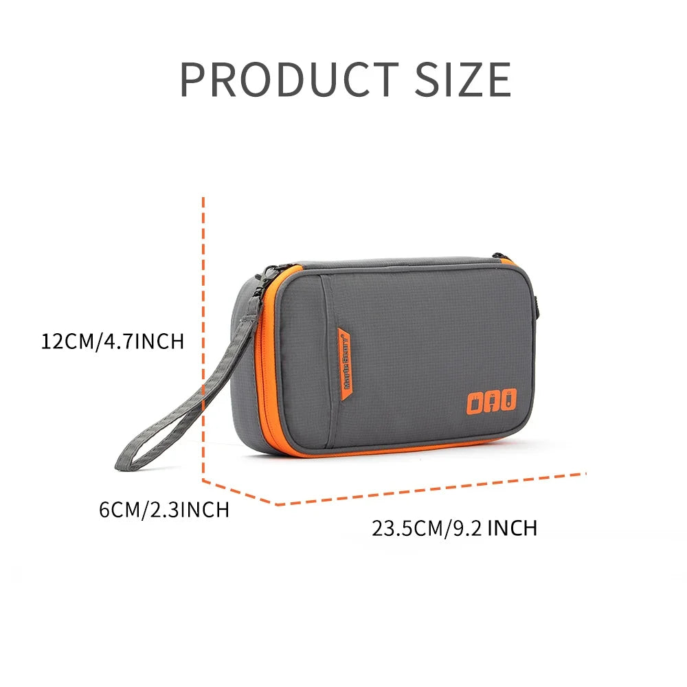 Travel Cable Organizer Bag – Portable Waterproof Electronics Storage Pouch